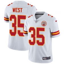 Youth Nike Kansas City Chiefs #35 Charcandrick West White Vapor Untouchable Limited Player NFL Jersey