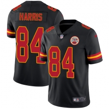Youth Nike Kansas City Chiefs #84 Demetrius Harris Limited Black Rush Vapor Untouchable NFL Jersey