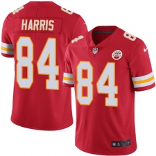 Youth Nike Kansas City Chiefs #84 Demetrius Harris Red Team Color Vapor Untouchable Limited Player NFL Jersey