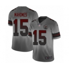 Men's Kansas City Chiefs #15 Patrick Mahomes II Limited Gray City Edition Football Jersey