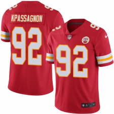 Youth Nike Kansas City Chiefs #92 Tanoh Kpassagnon Red Team Color Vapor Untouchable Limited Player NFL Jersey