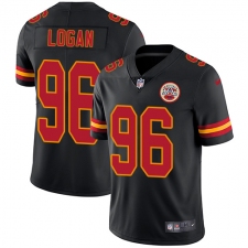 Men's Nike Kansas City Chiefs #90 Bennie Logan Limited Black Rush Vapor Untouchable NFL Jersey