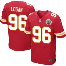 Men's Nike Kansas City Chiefs #96 Bennie Logan Red Team Color Vapor Untouchable Elite Player NFL Jersey