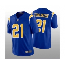 Men's Los Angeles Chargers #21 LaDainian Tomlinson Royal Vapor Untouchable Limited Stitched Jersey